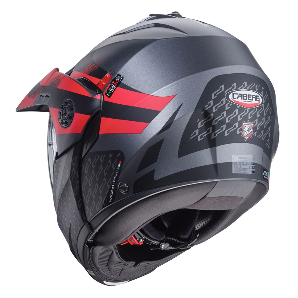 Casco de Moto Doble Proposito CABERG Tourmax X Sarabe RED-3