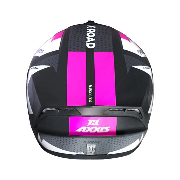 Casco para moto Axxis Draken X-Road B3 Rosa Brillo-4