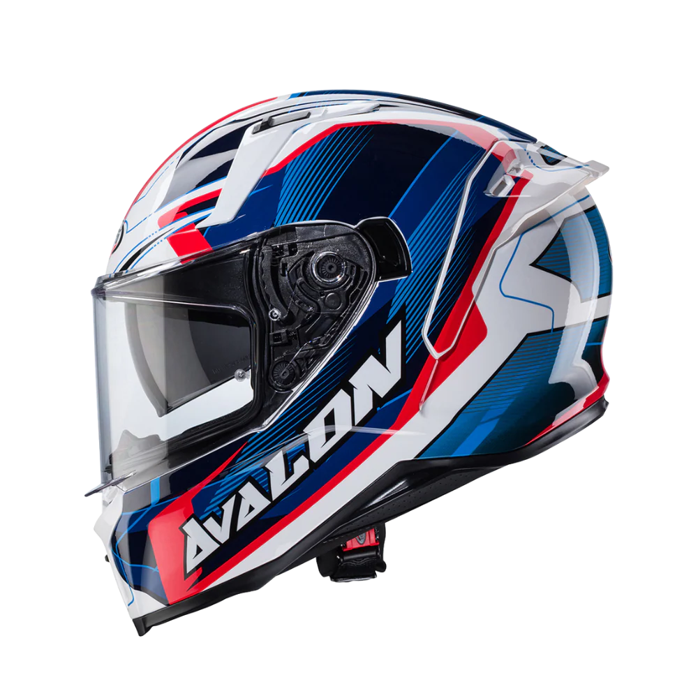 Casco para moto Caberg Avalon X Optic White/Blue/Red-2