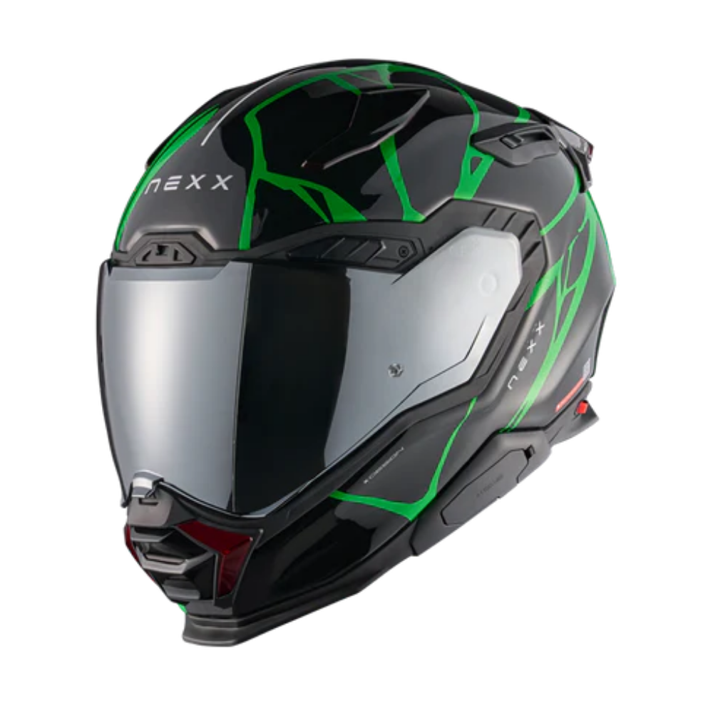 Casco para moto NexxX.WST3 B-SIDE BLACK.GREEN -0