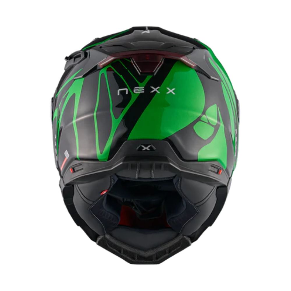 Casco para moto NexxX.WST3 B-SIDE BLACK.GREEN -1
