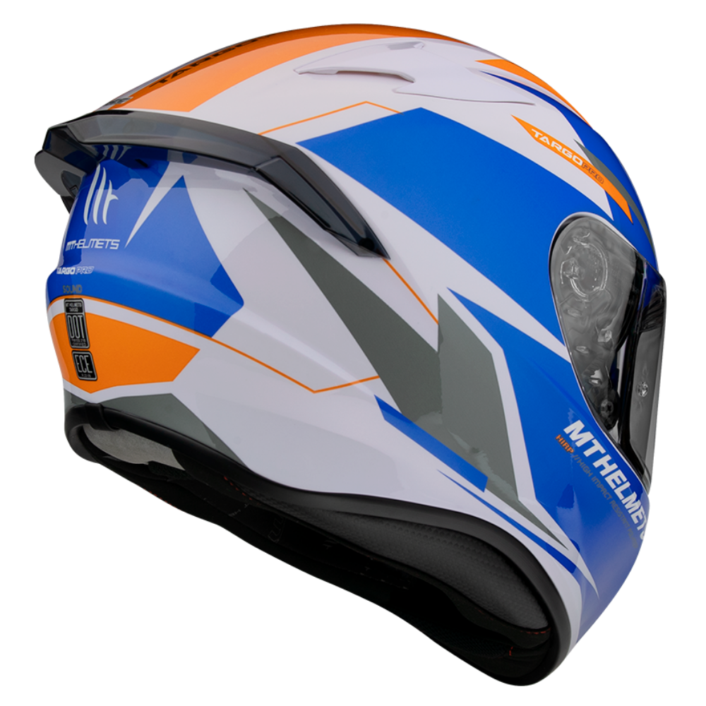 Casco De Moto Mt Helmets Targo Pro Sound D4 Naranja Perla-2