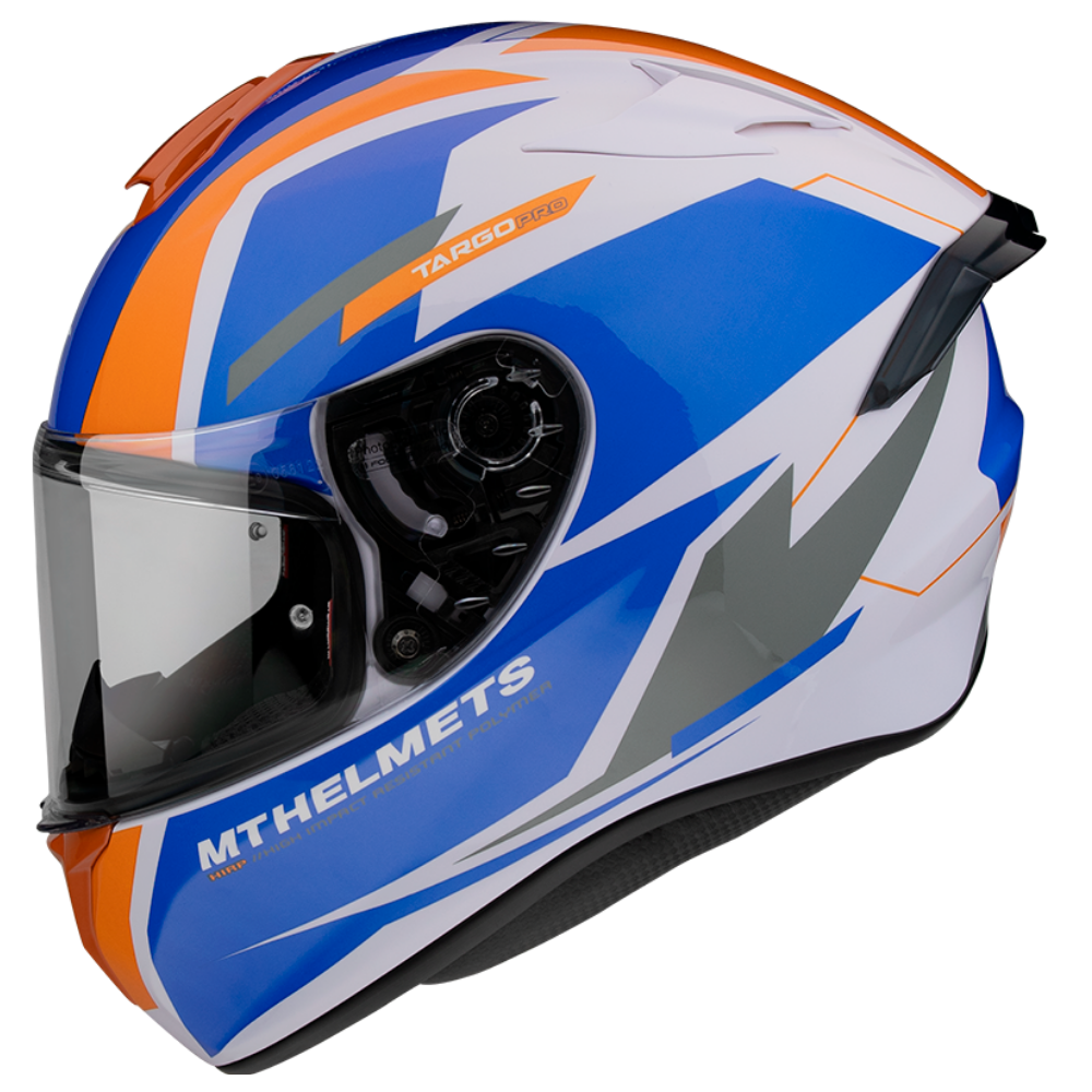 Casco De Moto Mt Helmets Targo Pro Sound D4 Naranja Perla-1
