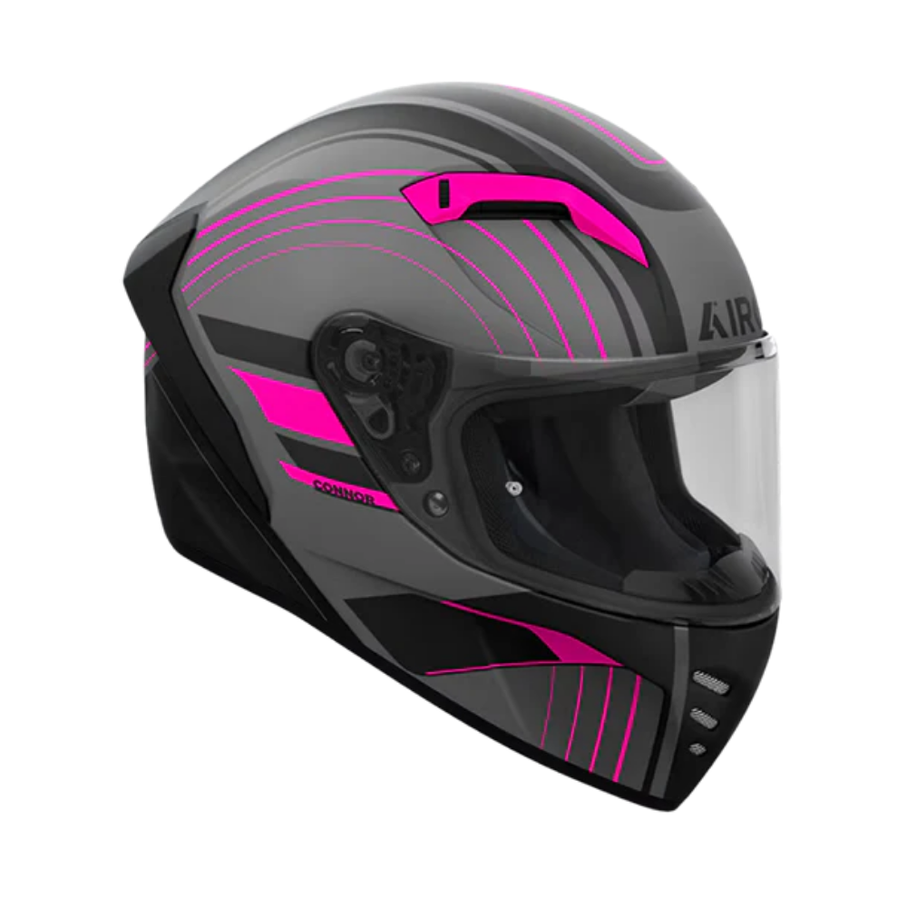 Casco para moto Airoh Connor Achieve Rosado Mate-1