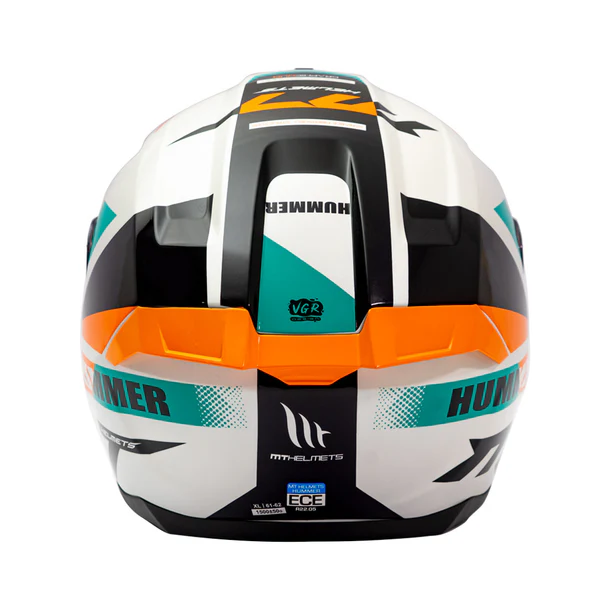Casco Para Moto MT Hummer Solid Blanco Perla Brillo Incluye Pantalla Dark-4