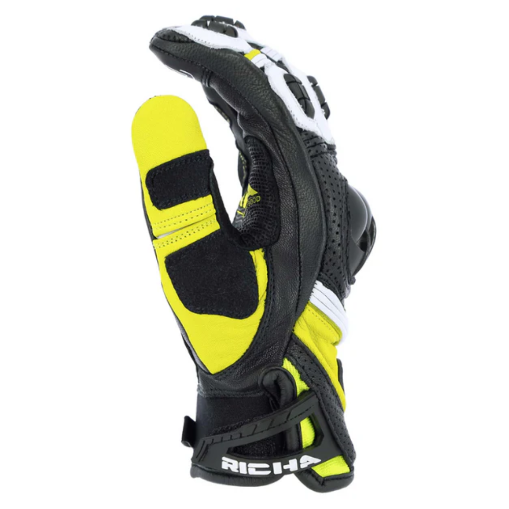 Guantes para moto Richa Stealth Fluor Yellow -2