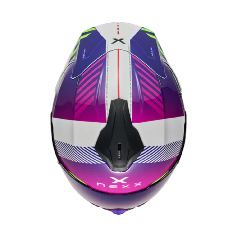 Casco para moto Nexx Y.100R FADE PURPLE.WHITE -3