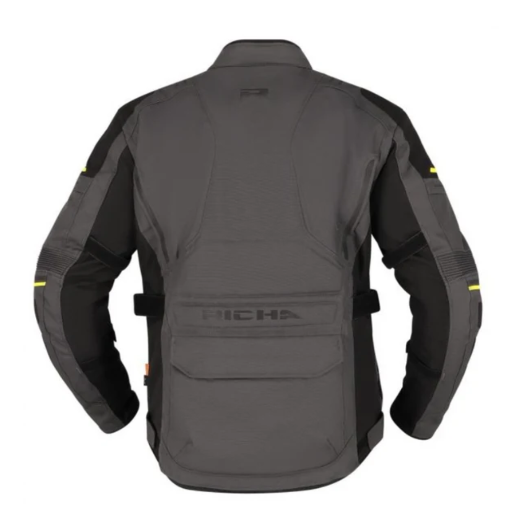 Chaqueta impermeable Infinity 3 Richa NEGRO/GRIS OSCURO/AMARILLO - mujer-2