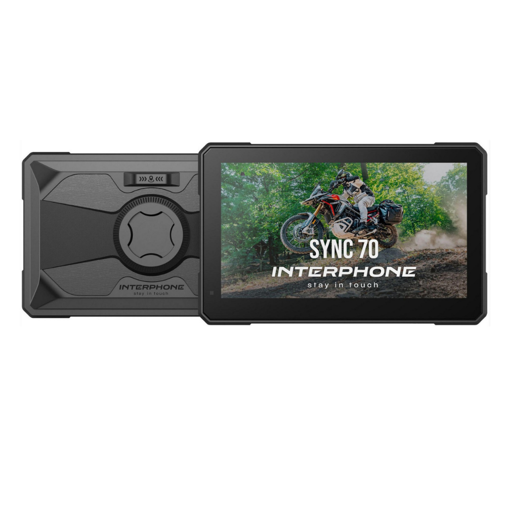 Pantalla Moto Interphone 7 HD Apple CarPlay & Android Auto Inalámbrico-1