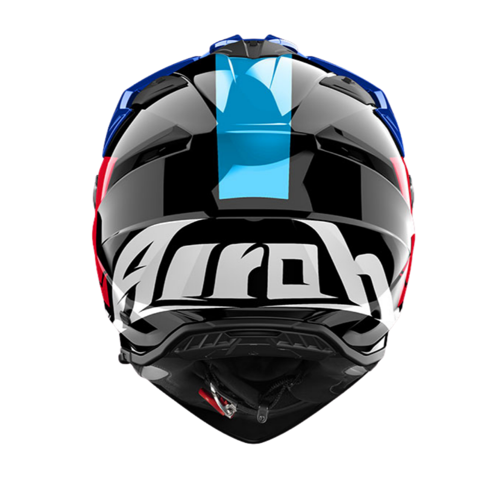  Casco para moto Airoh Bandit Tune Azul Rojo Brillo-2