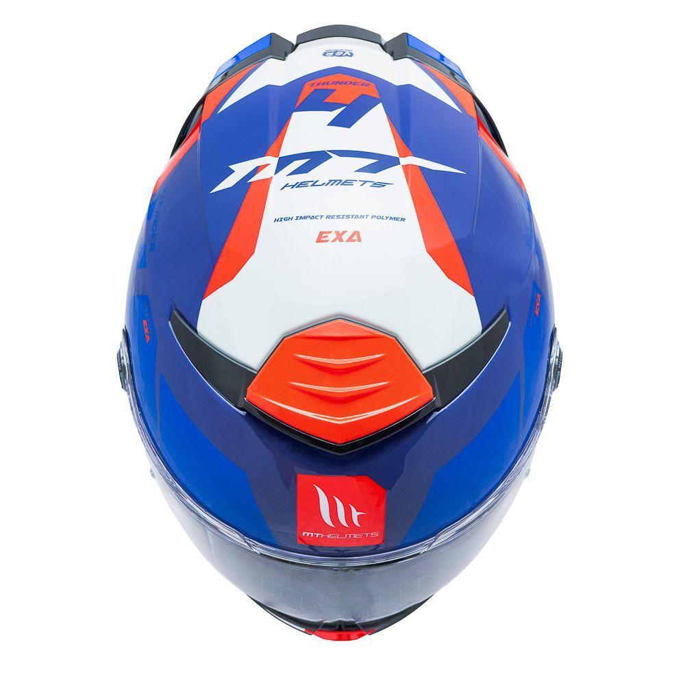 Casco MT Thunder 4 SV Exa C7 Azul Brillo + Pinlock-5