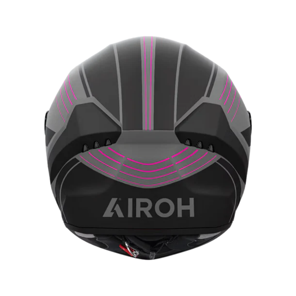 Casco para moto Airoh Matryx Rocket Rosado Mate -1