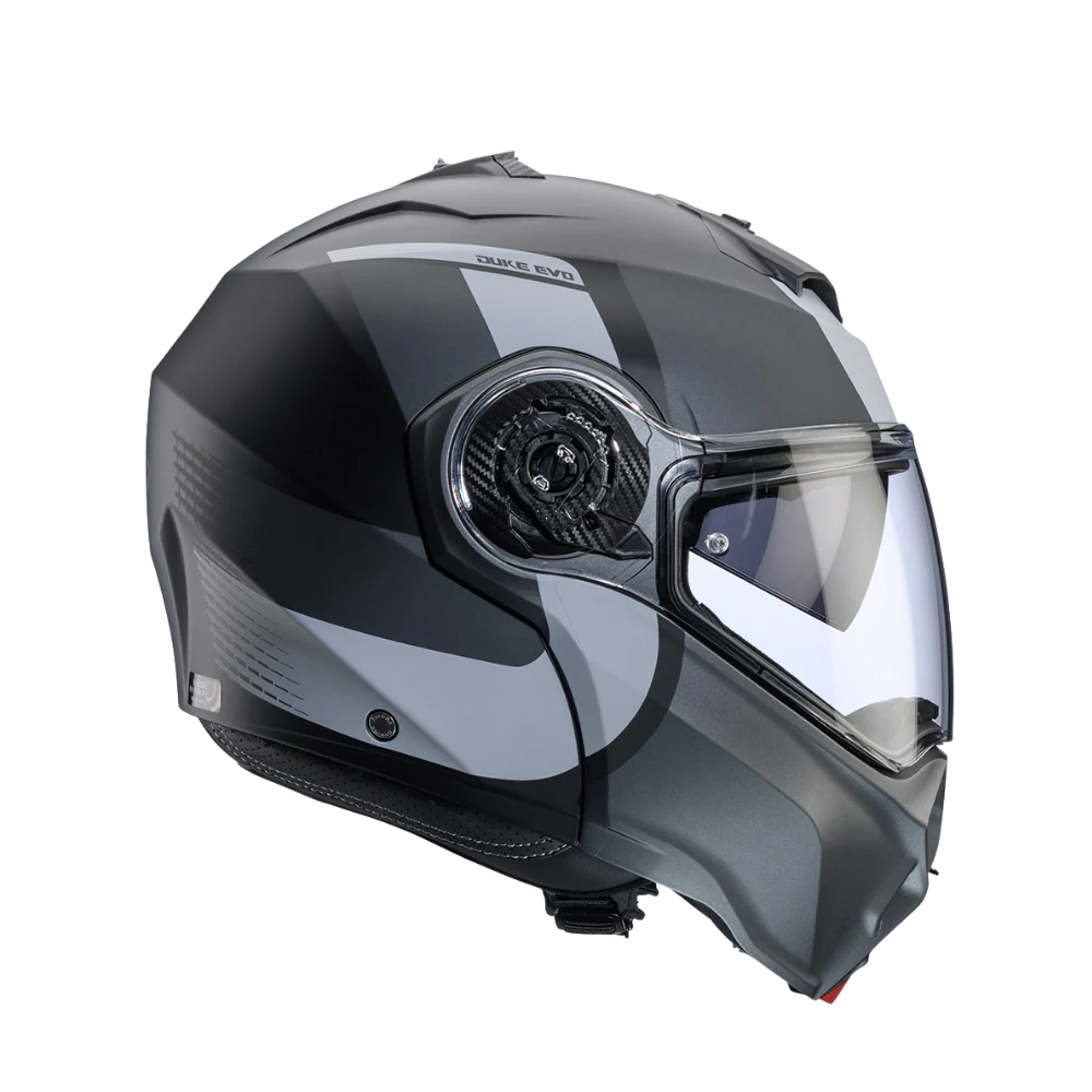 Casco para moto Caberg Duke Evo Indy Matt Black/Gun Metal/Grey -3