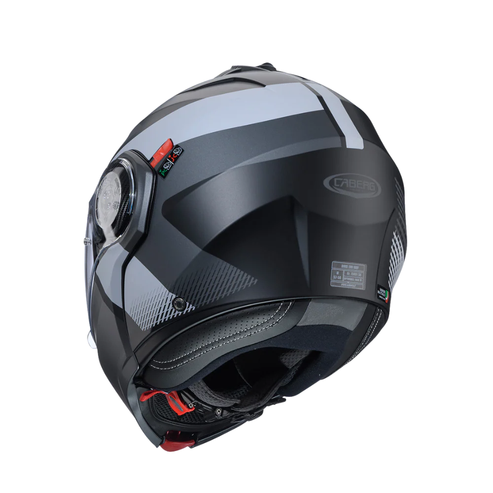 Casco para moto Caberg Duke Evo Indy Matt Black/Gun Metal/Grey -4
