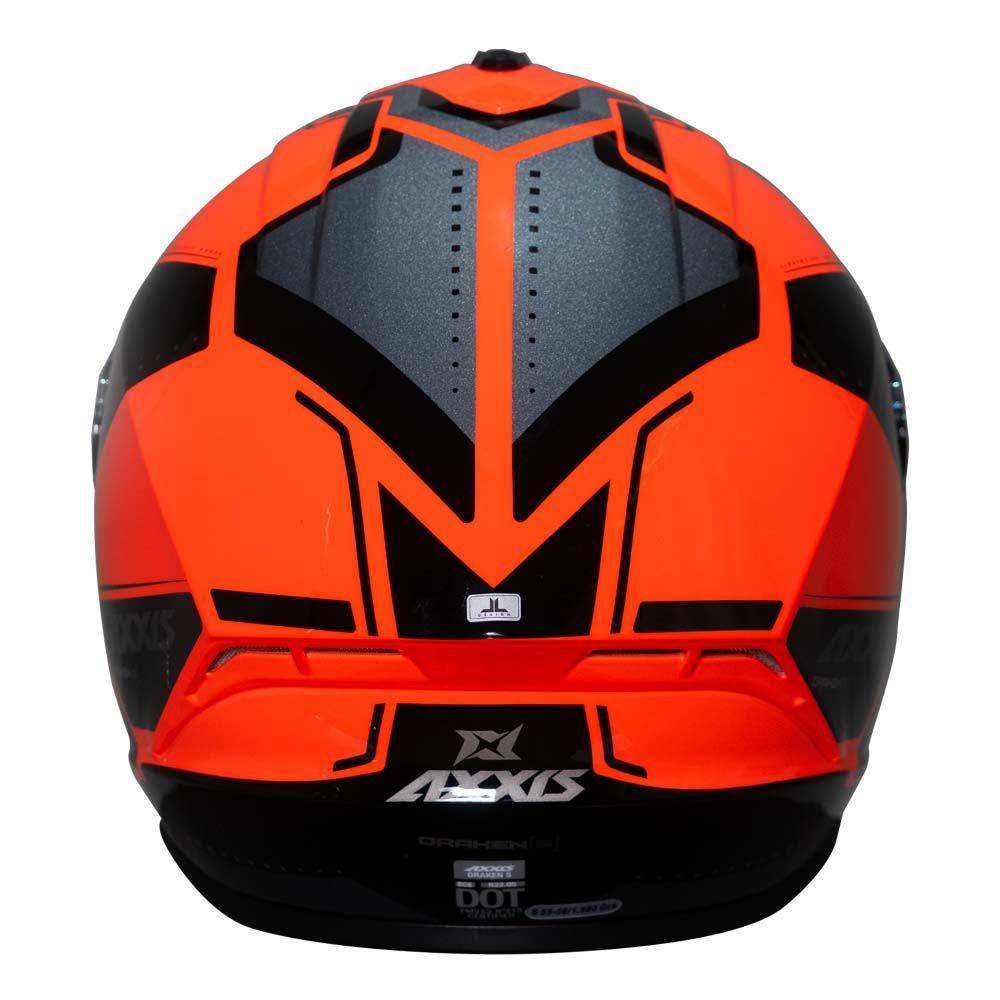 Casco De Moto Axxis Draken S C5 Sonar Rojo Brillo-4
