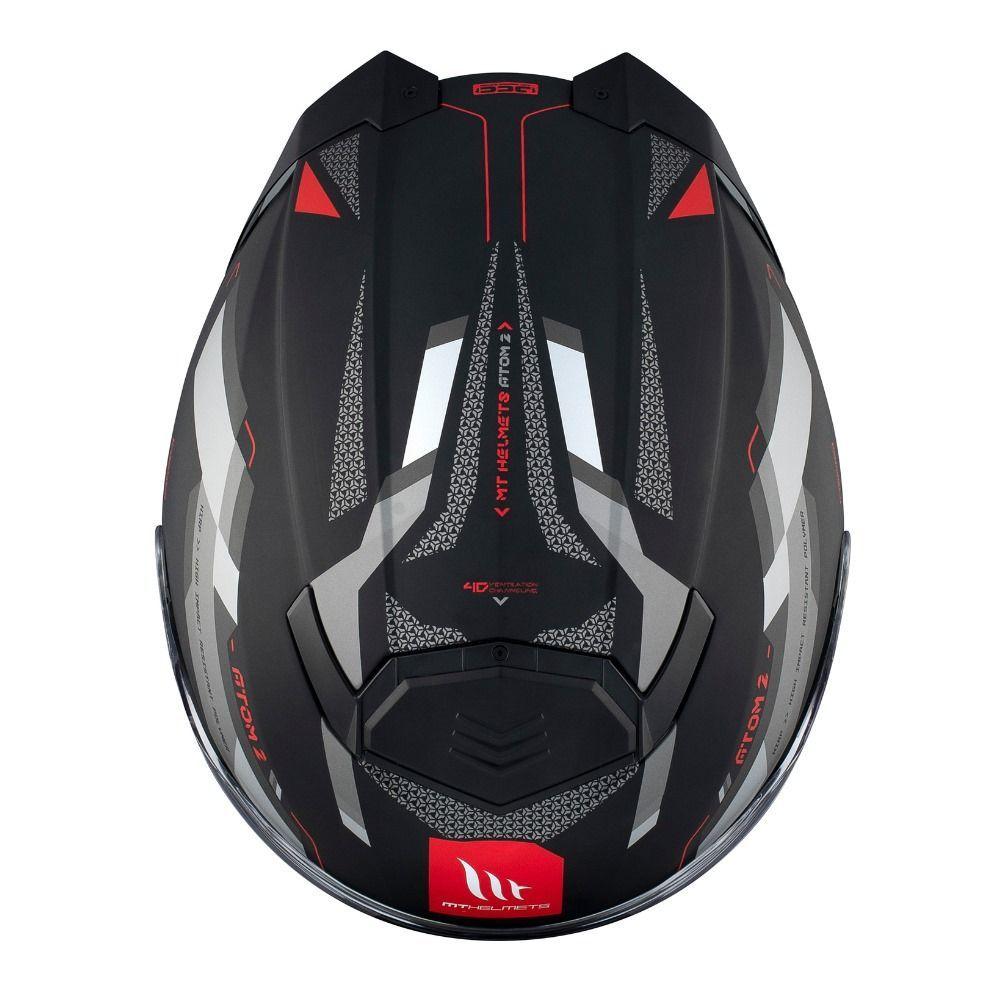 Casco MT Atom 2 SV Bast D5 Rojo Mate + Pinlock -2
