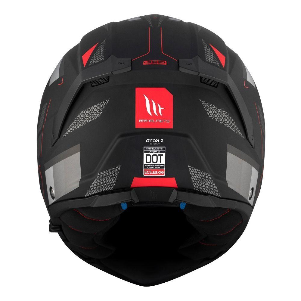 Casco MT Atom 2 SV Bast D5 Rojo Mate + Pinlock -4