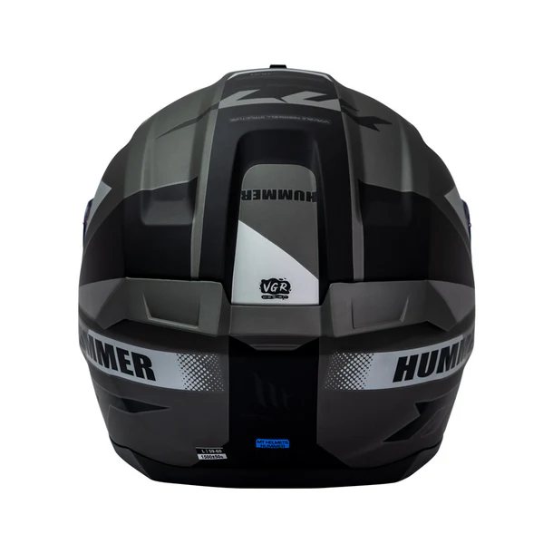 Casco para Moto MT FF114 Hummer Quo C2 Titanium Mate-5