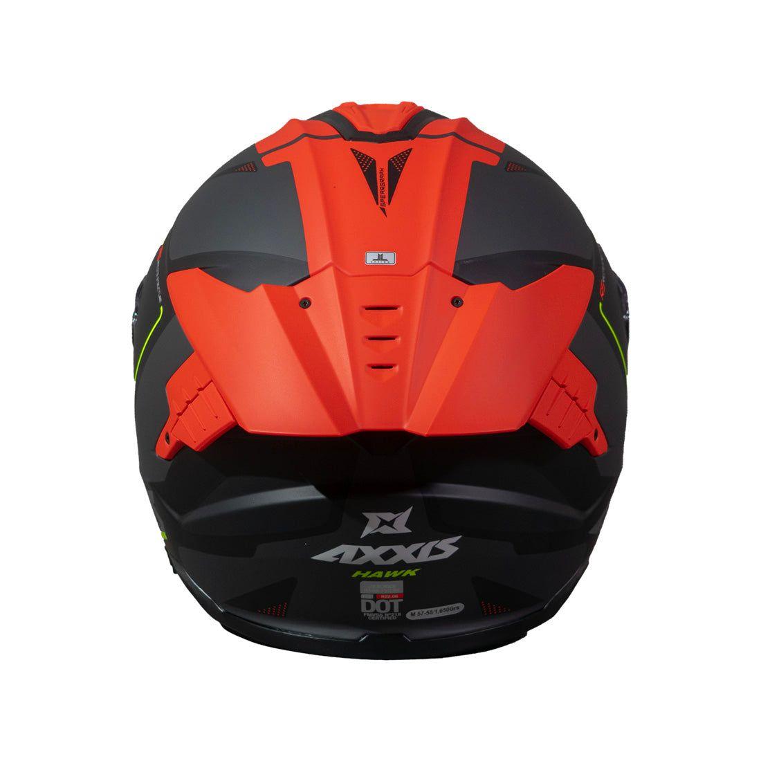 Casco Axxis Hawk SV Spear B25 Rojo Mate-4