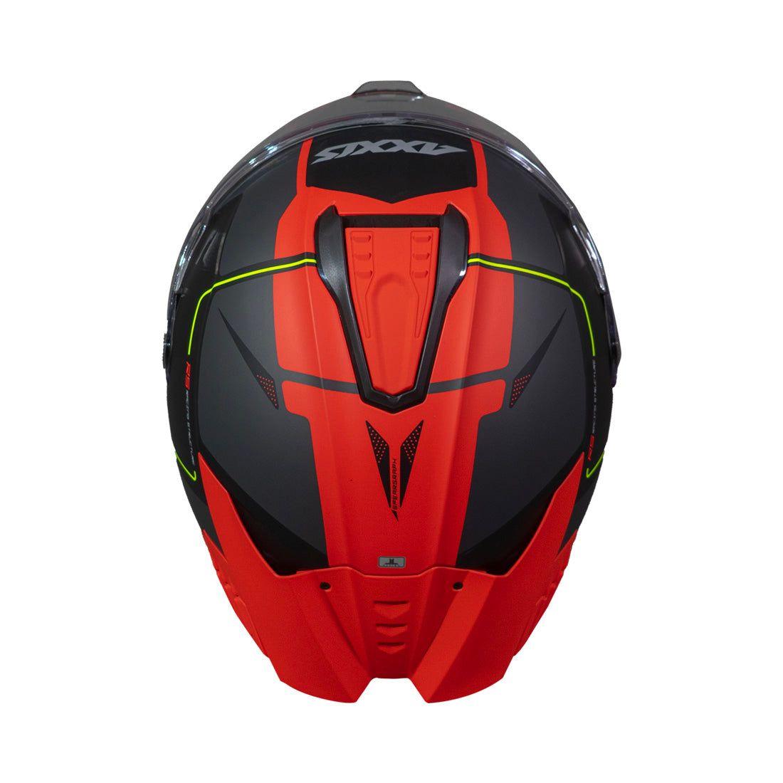 Casco Axxis Hawk SV Spear B25 Rojo Mate-5