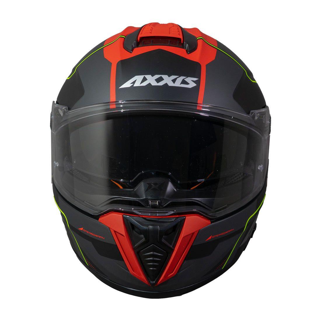 Casco Axxis Hawk SV Spear B25 Rojo Mate-3
