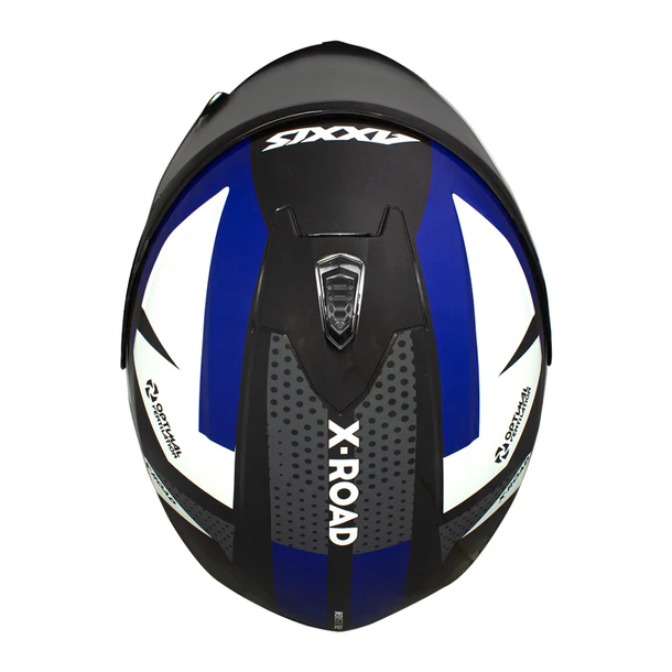 Casco para moto Axxis Draken X-Road B1 Azul Brillo-3