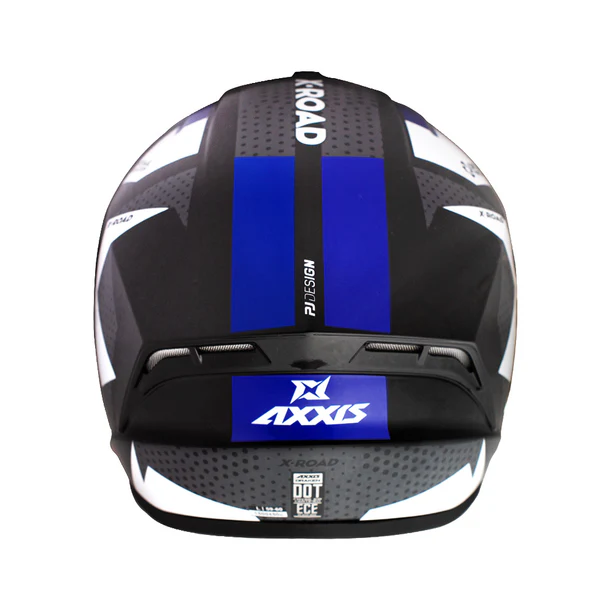 Casco para moto Axxis Draken X-Road B1 Azul Brillo-4