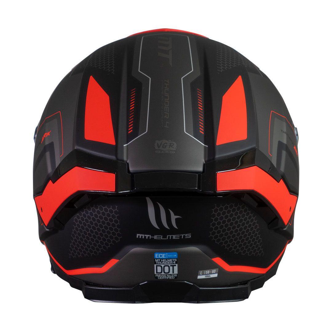 Casco Mt Helmets Thunder 4 Jerk Rojo Mate + Pinlock Incluido-4