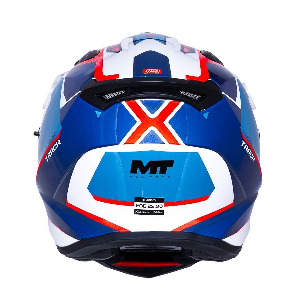 Casco para moto MT Track SV HS218 NEXUS  A7 Azul Brillo-4