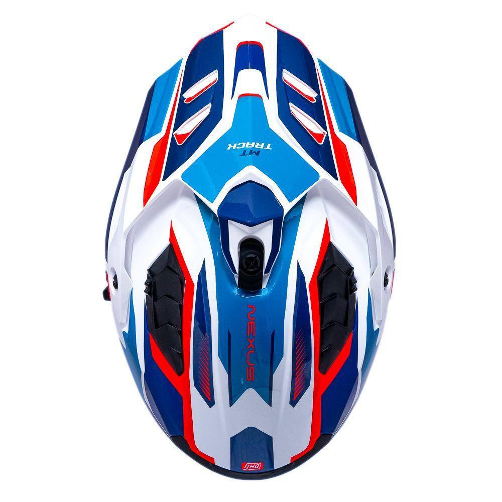 Casco para moto MT Track SV HS218 NEXUS  A7 Azul Brillo-5