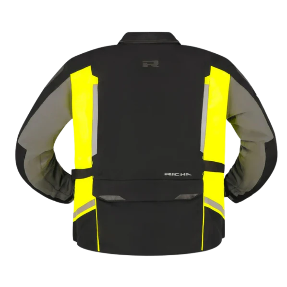 Chaqueta De Moto Richa Infinity 3 Pro Amarillo - Impermeable Con Protecciones -2
