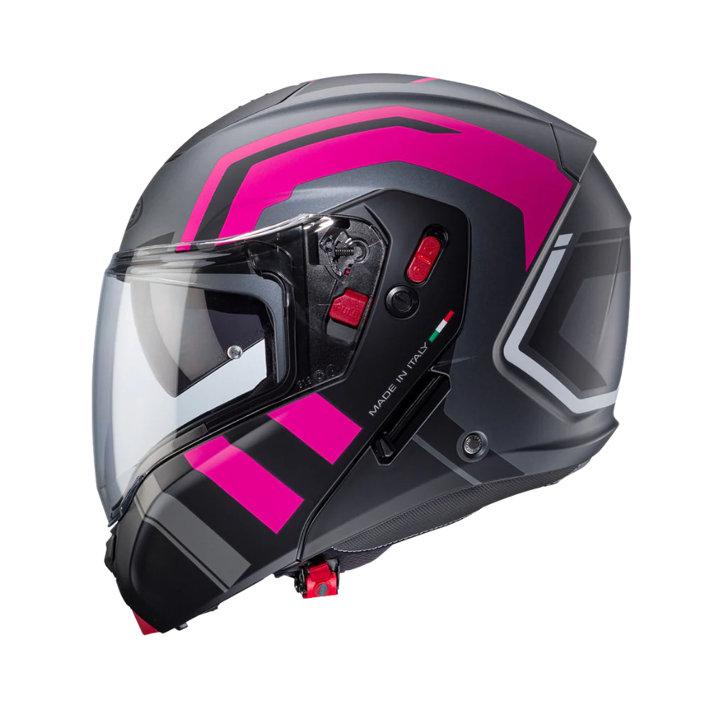 Casco para moto Caberg Horus X Road Matt Gun Metal/Black/Fuchsia-2