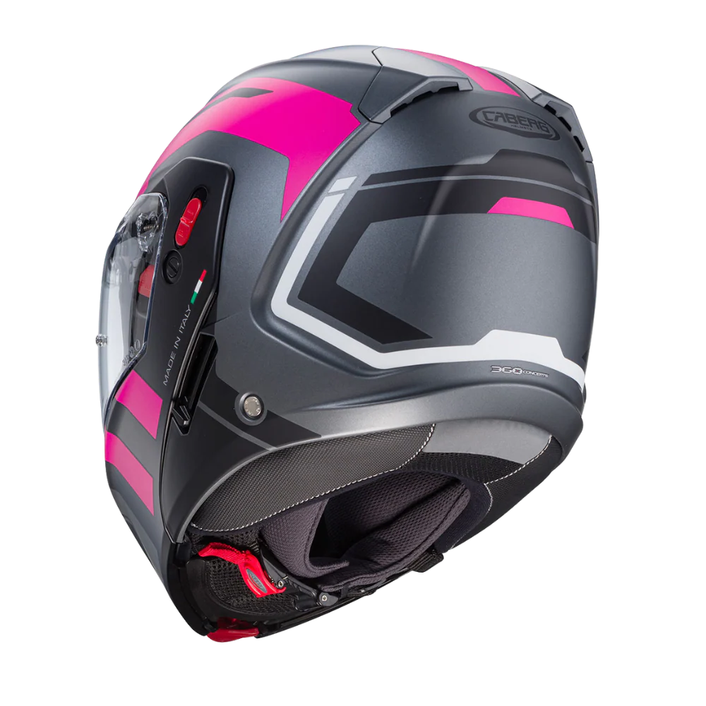 Casco para moto Caberg Horus X Road Matt Gun Metal/Black/Fuchsia-3