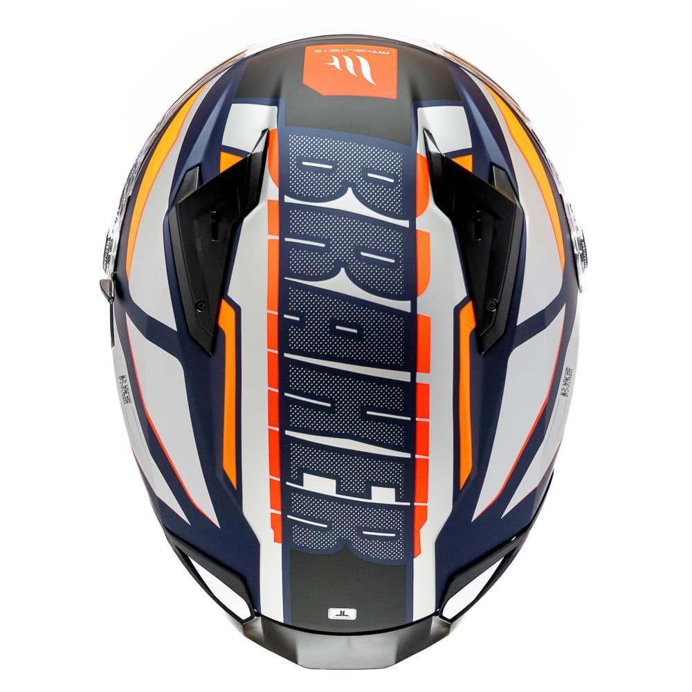 Casco MT Braker SV Pursuit C4 Naranja Mate-5