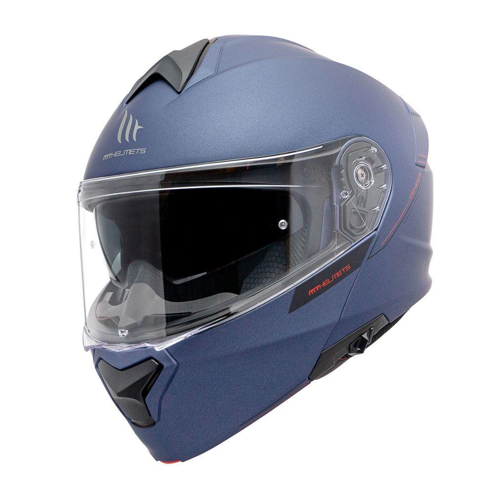 Casco MT Genesis SV Solid A7 Azul Mate-2