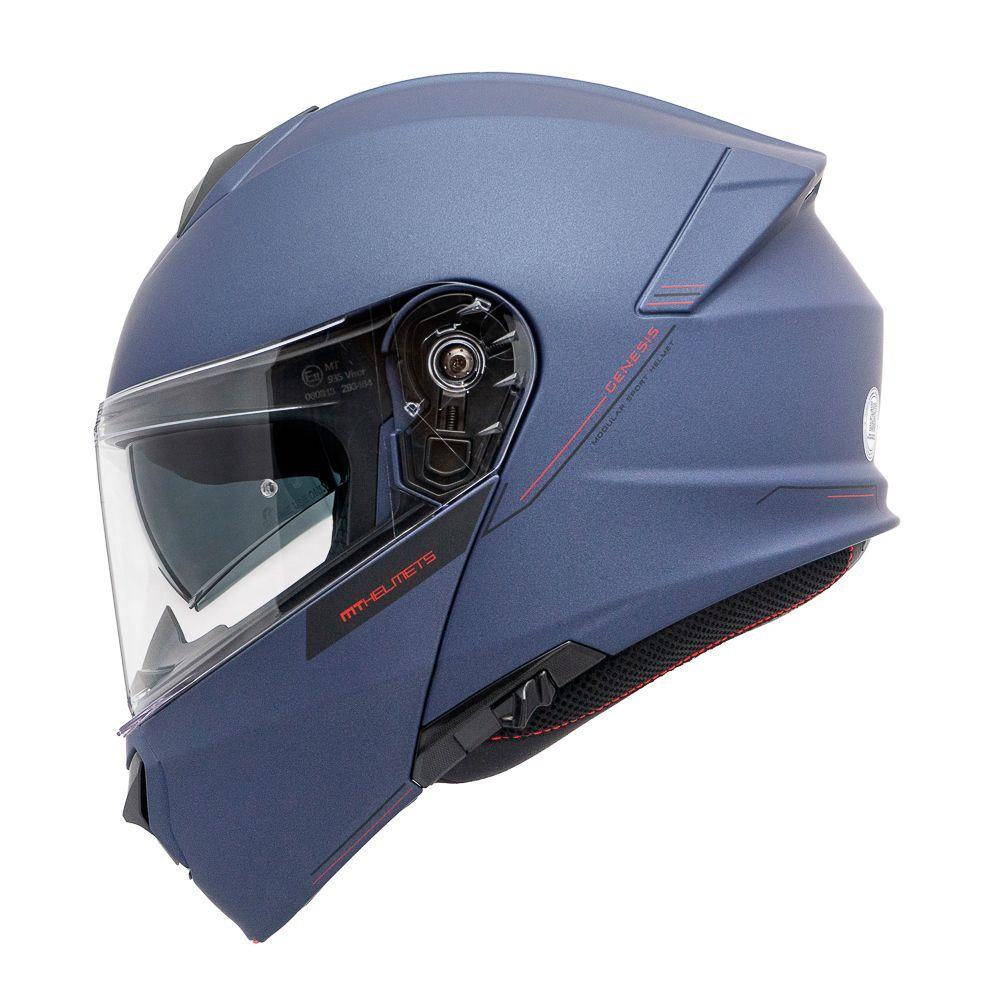 Casco MT Genesis SV Solid A7 Azul Mate-4