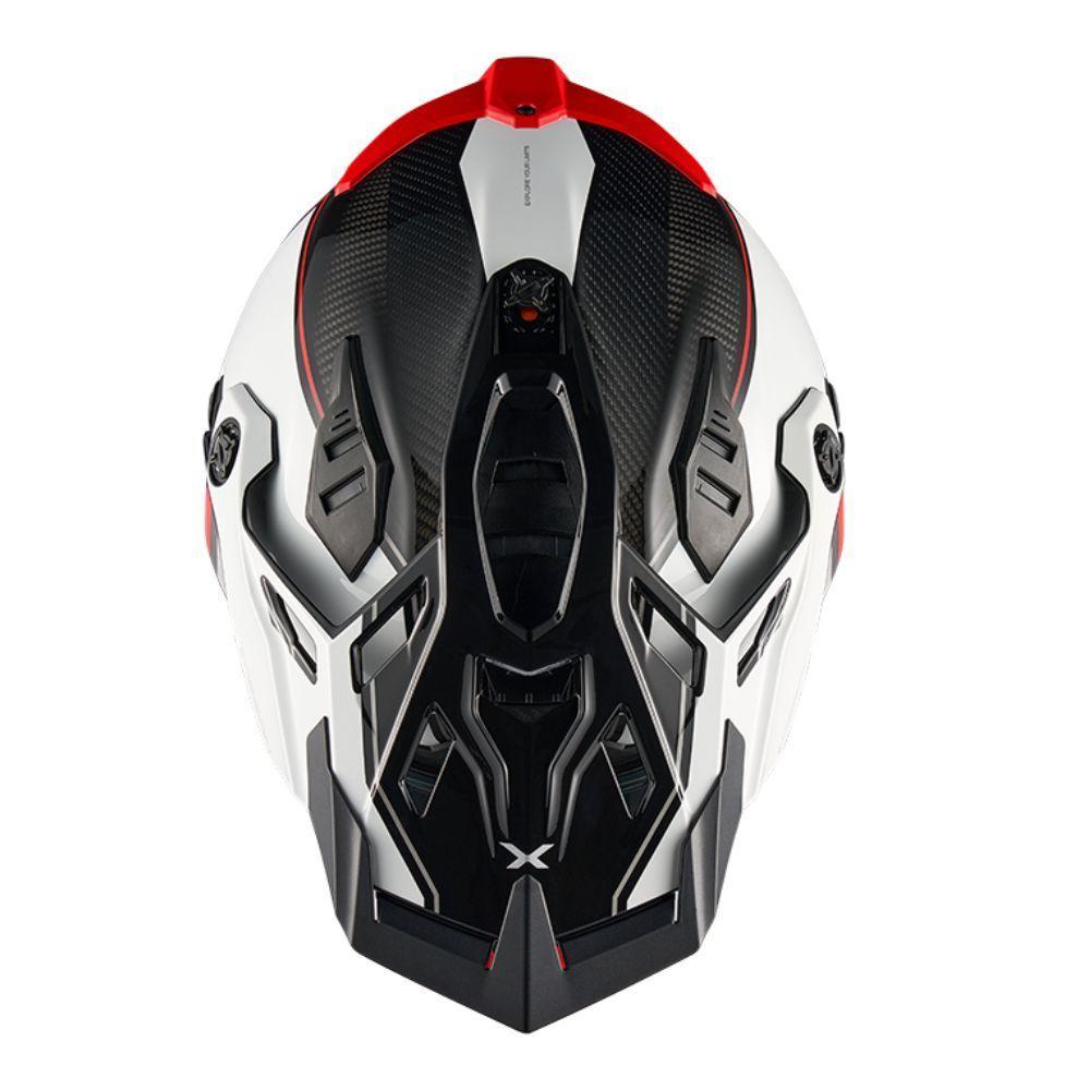 Casco para moto Nexx X RALLY RAID WHITE RED-3