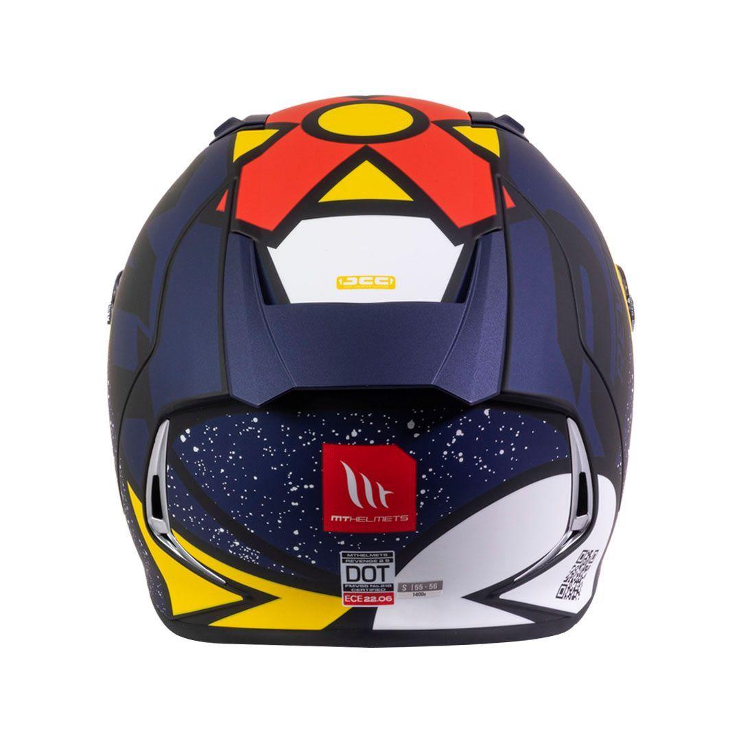 Casco MT Revenge 2 S Light B7 Perla Mate-4