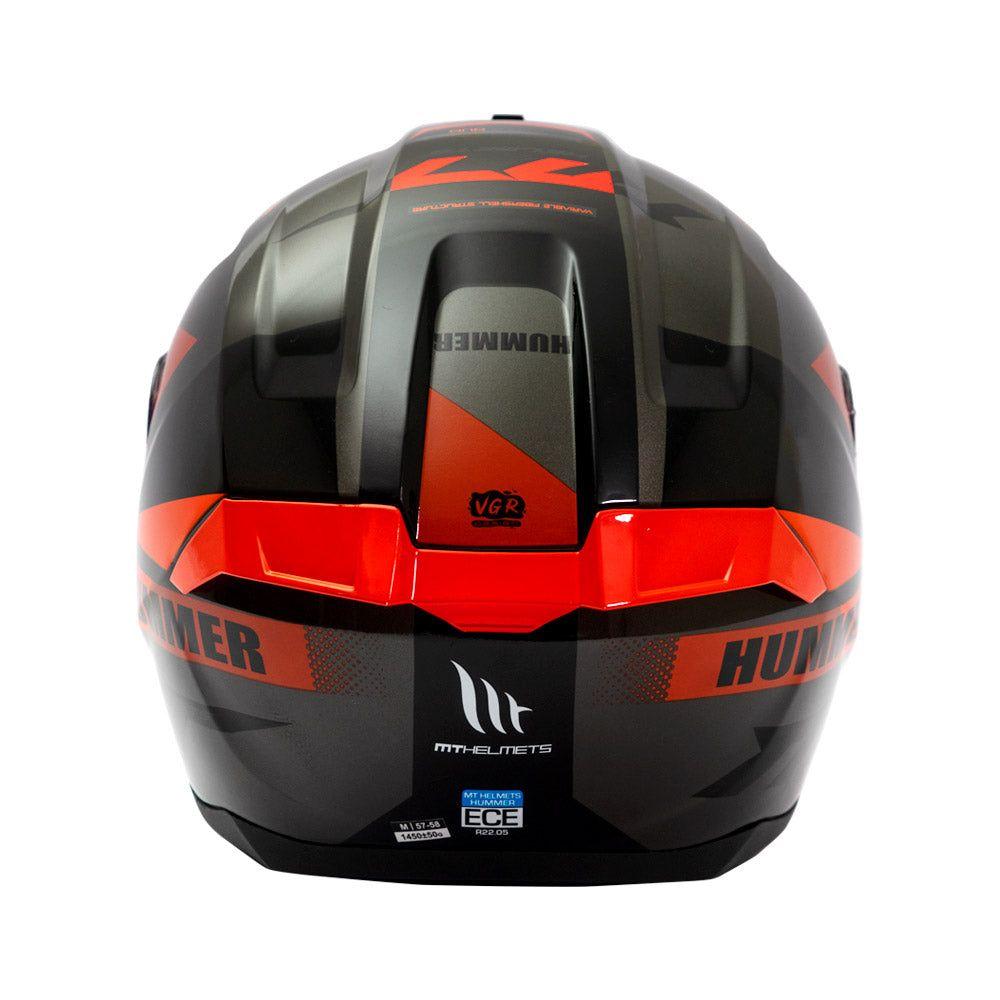 Casco De Moto Mt Helmets Hummer Quo B5 Rojo Brillo + Regalo-4