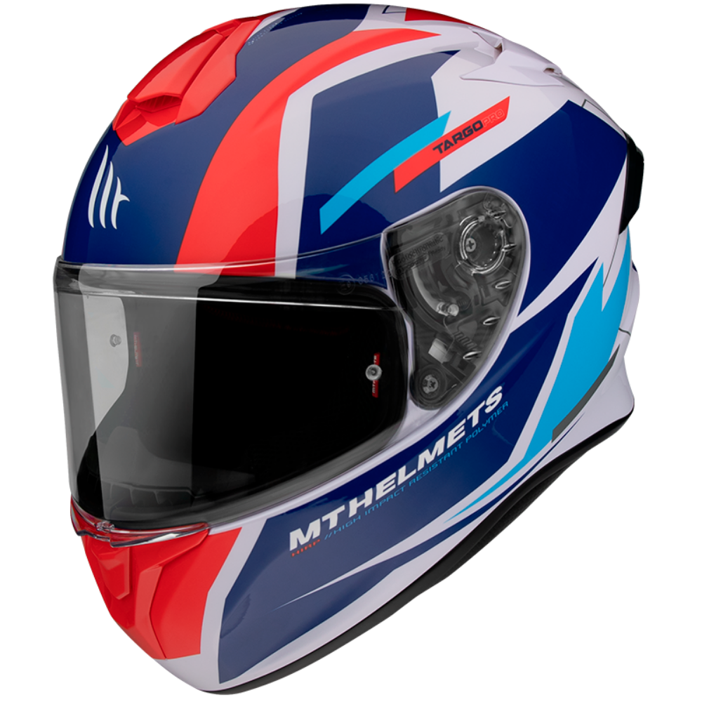 Casco De Moto Mt Helmets Targo Pro Sound D15 Rojo Perla-0