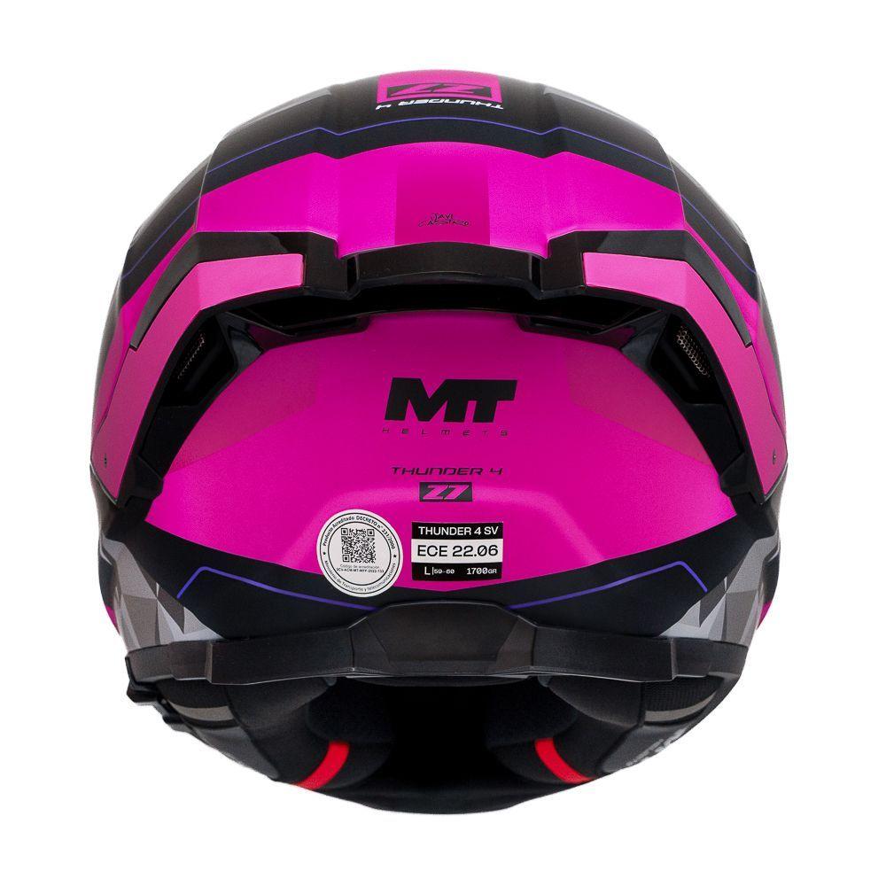 Casco para moto MT Thunder 4 SV Z7 A8 Pink + Pinlock mt-v-28-3