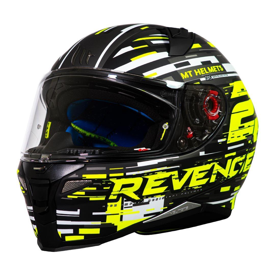Casco De Moto Mt Helmets  Revenge 2 Baye A1 Negro Mate-1