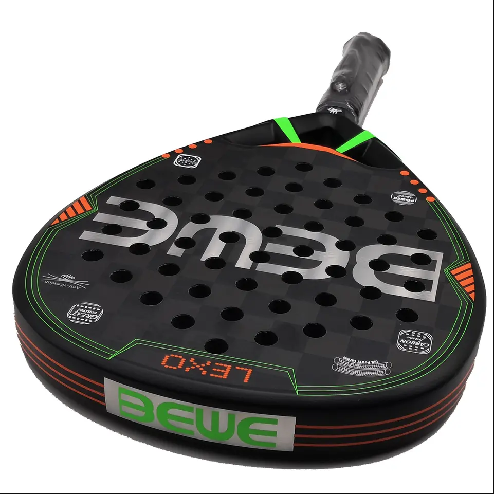 BEWE BTR-4026 Racchetta Padel de Fibra de Carbono con Funda - Rendimiento de Élite-2