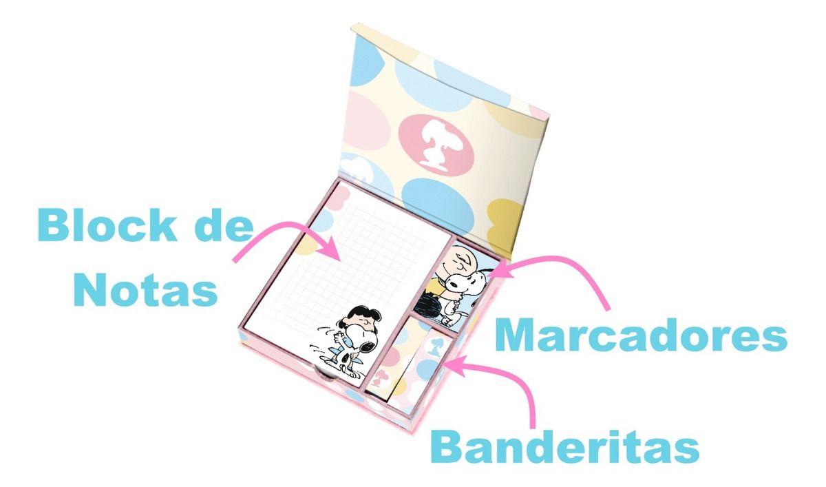 Cajas Magneticas Lujo Notas y Block FULLPAST COLOR SNOOPY-3