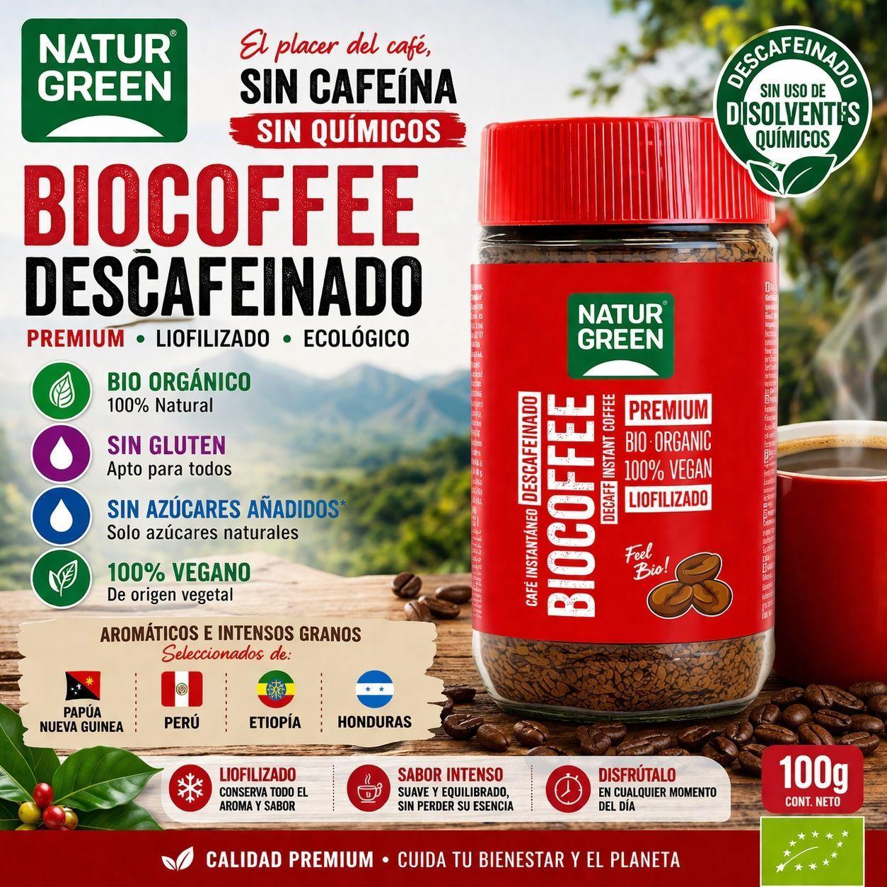 Pack Cafe Organico Premium + Descafeinado 2x100g-7