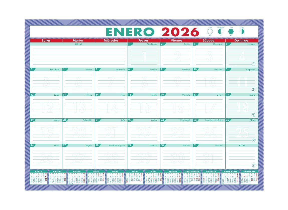 Agenda Buho Profesor 2026 + Calendario Escritorio 2026-5