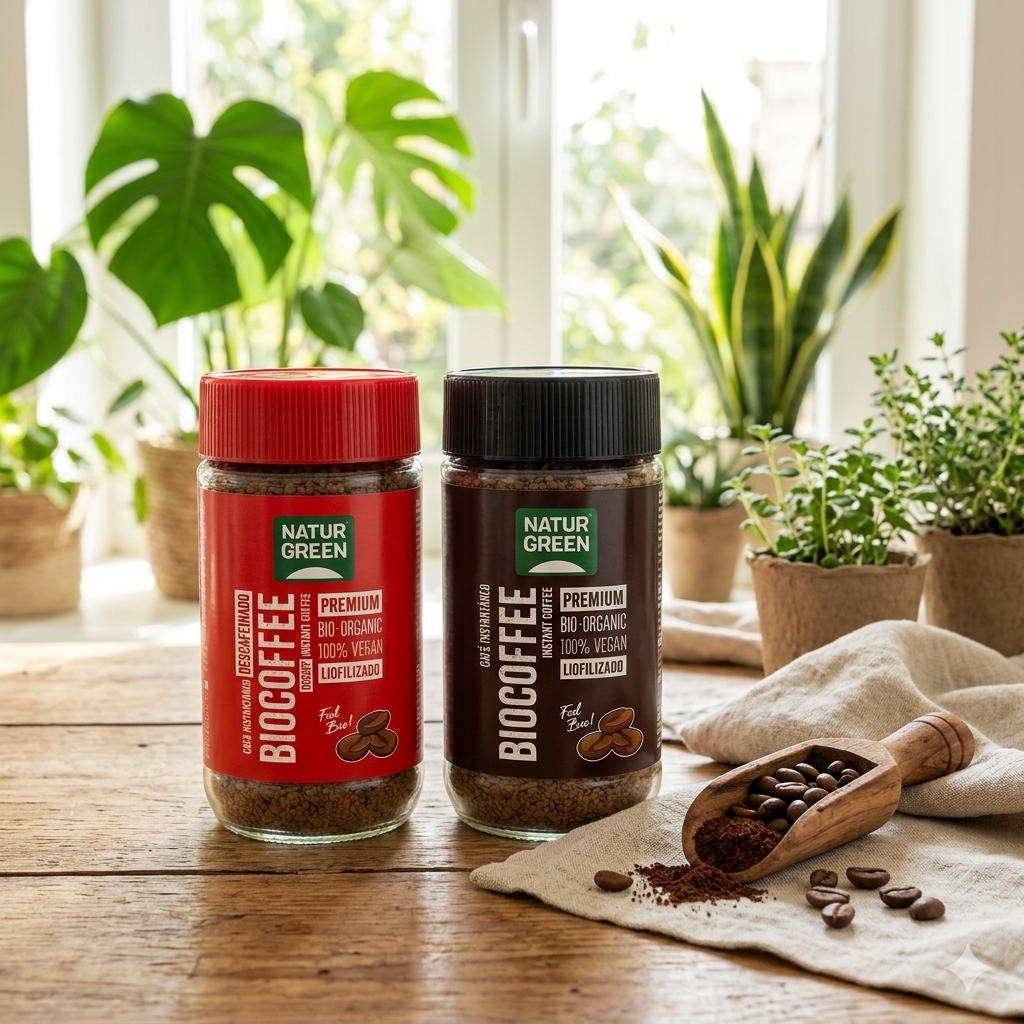 Café Descafeinado Bio Naturgreen Liofilizado Orgánico 100g-5