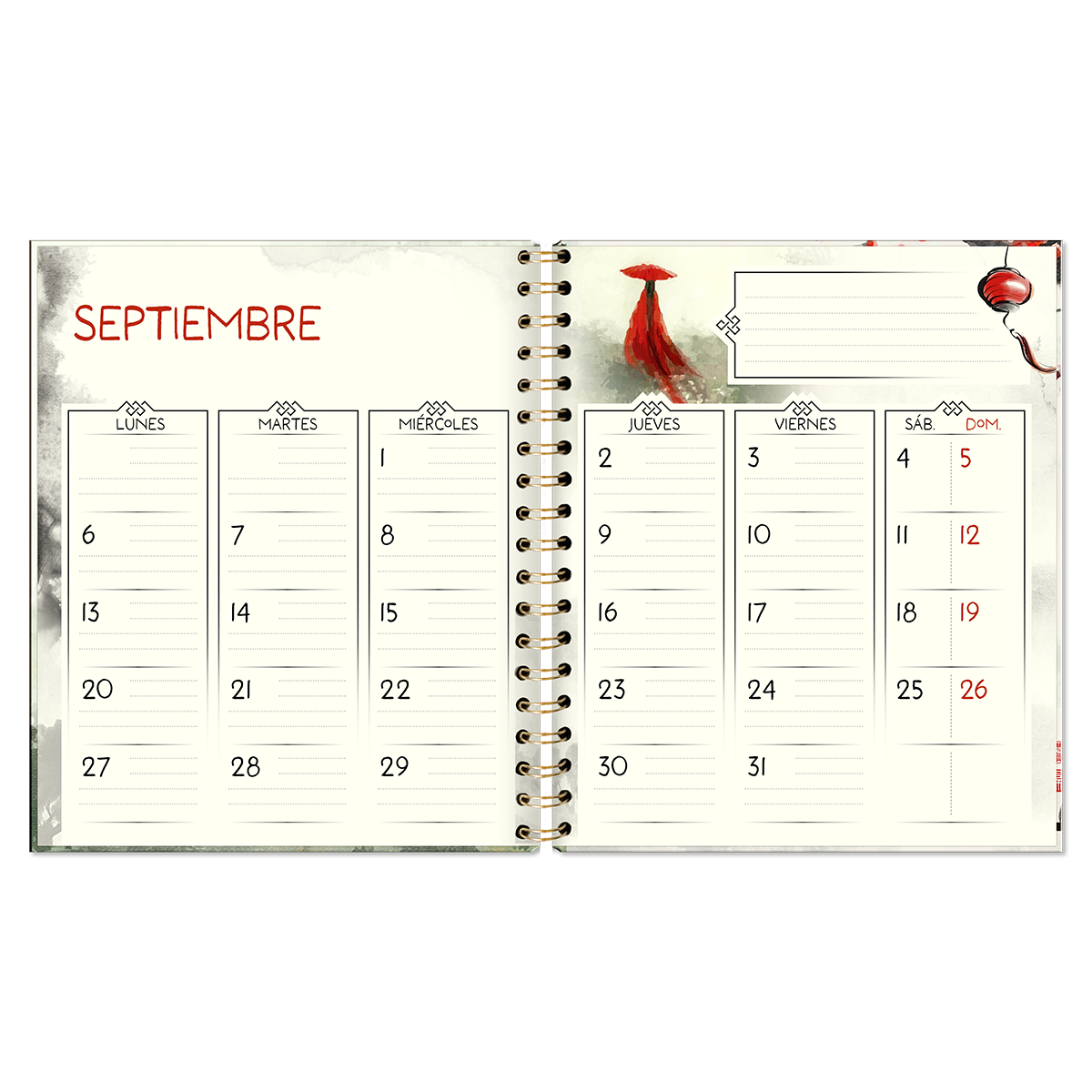 Agenda Samsara Collection To The Dawn Semana a la Vista 2024-2