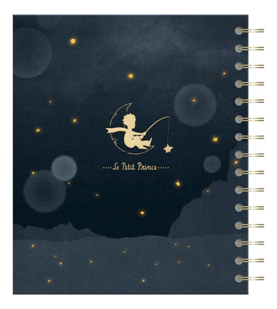Libreta Lujo Cuaderno EL PRINCIPITO ESTRELLA + Lapices Gel-2