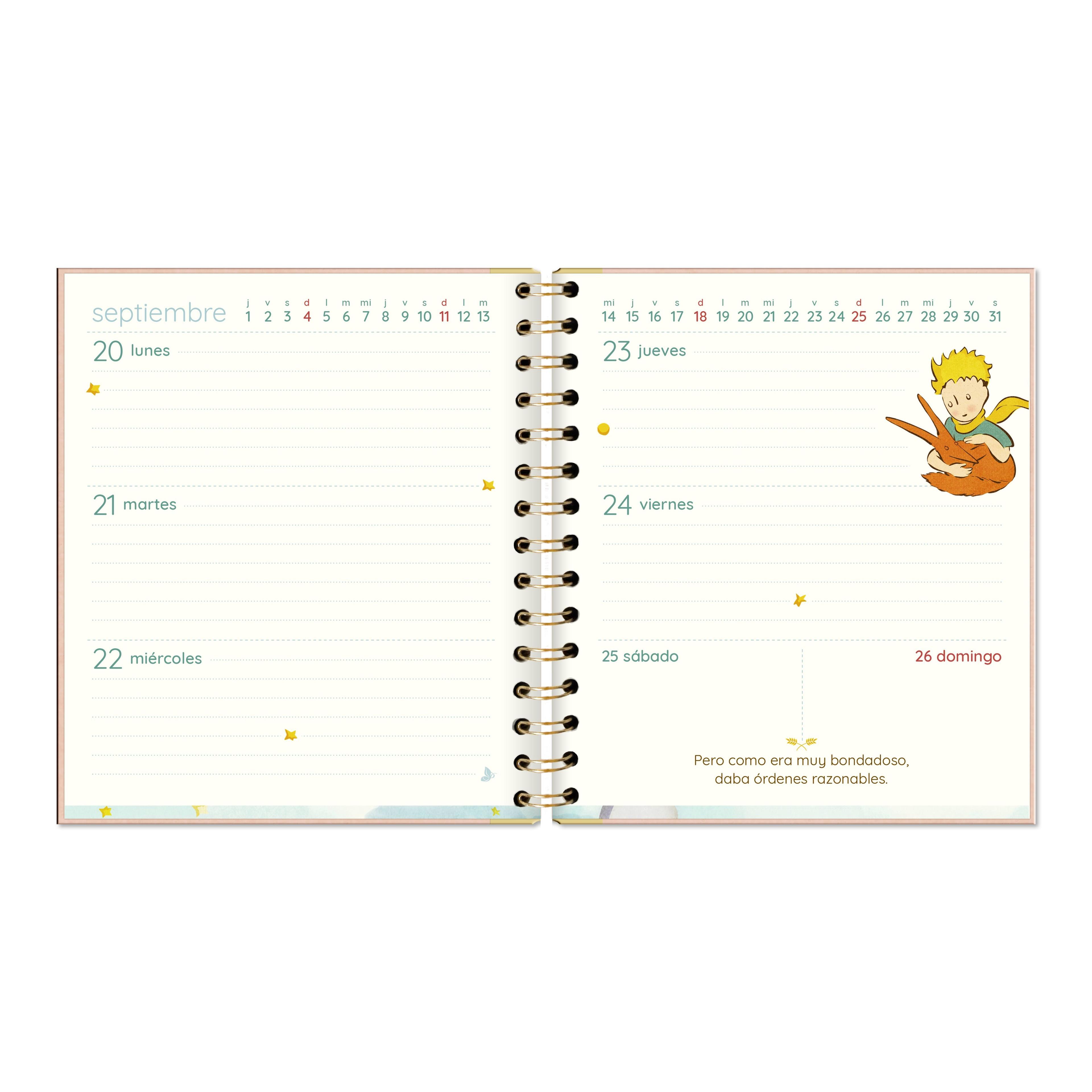 Agenda El Principito Sigue tu Estrella Semana Vista 2026-2